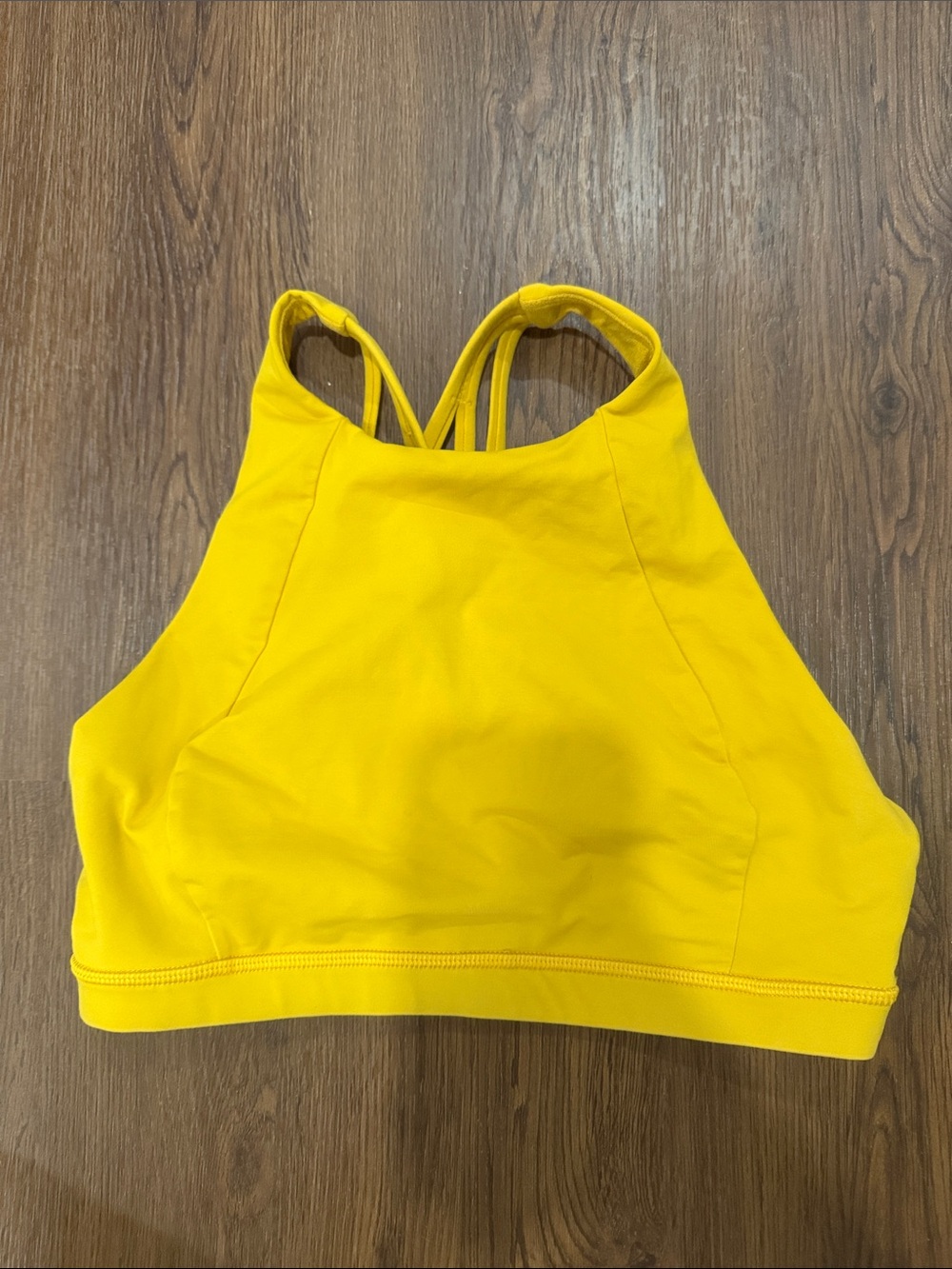 lululemon athletica Yellow High-Neck Sports Bra